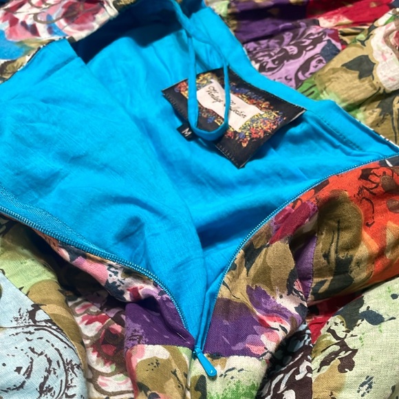 Skirt dress womens flare skirts boho flow multicolored Tiered dress full - Picture 6 of 8